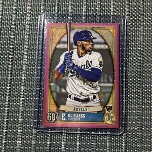 18/75 ⚾️ Edward Olivares Topp’s (GQ) Gypsy Queen Rookie Baseball Trading Card #4